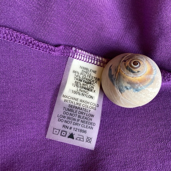 GREY/PURPLE Title Nine Nimblene Illusion Laser Cut Dress XS - Picture 8 of 9